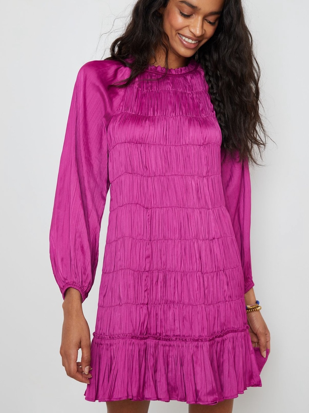 Anthropologie Maeve Tasha Smocked Mini Dress